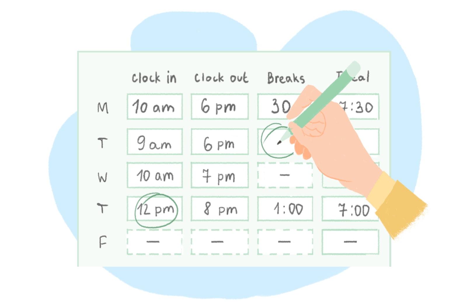 Weekly Timesheet For Planning, Client Reporting and Payroll