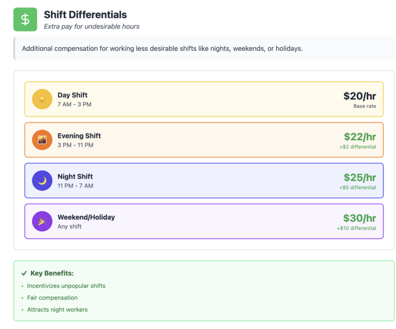 Differentials shifts